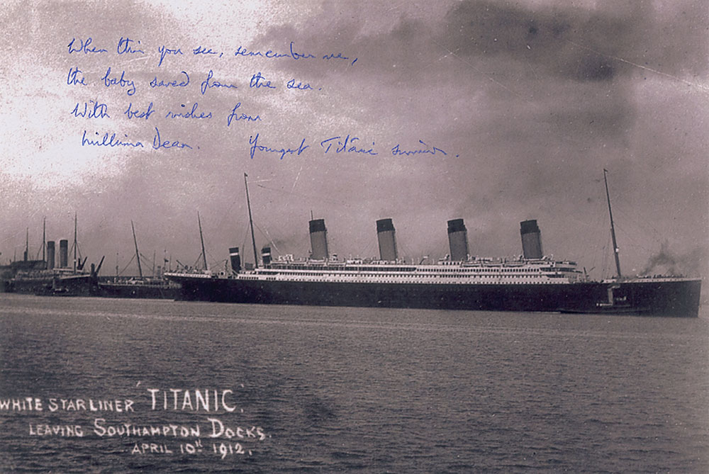 Lot #453 Titanic: Millvina Dean