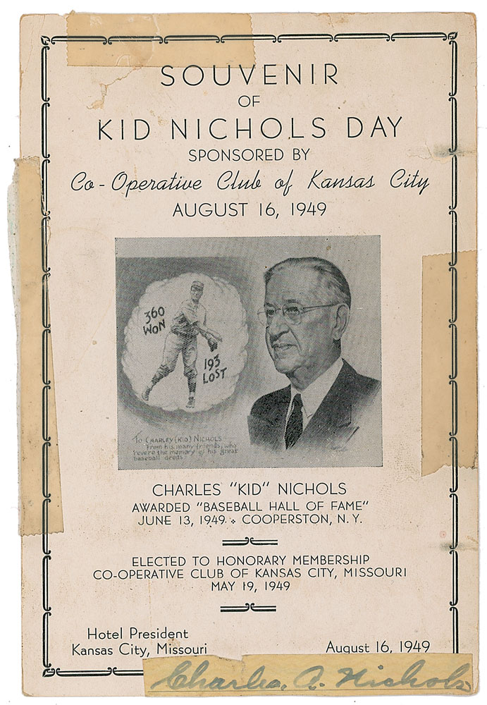Lot #1468 Charles ‘Kid’ Nichols