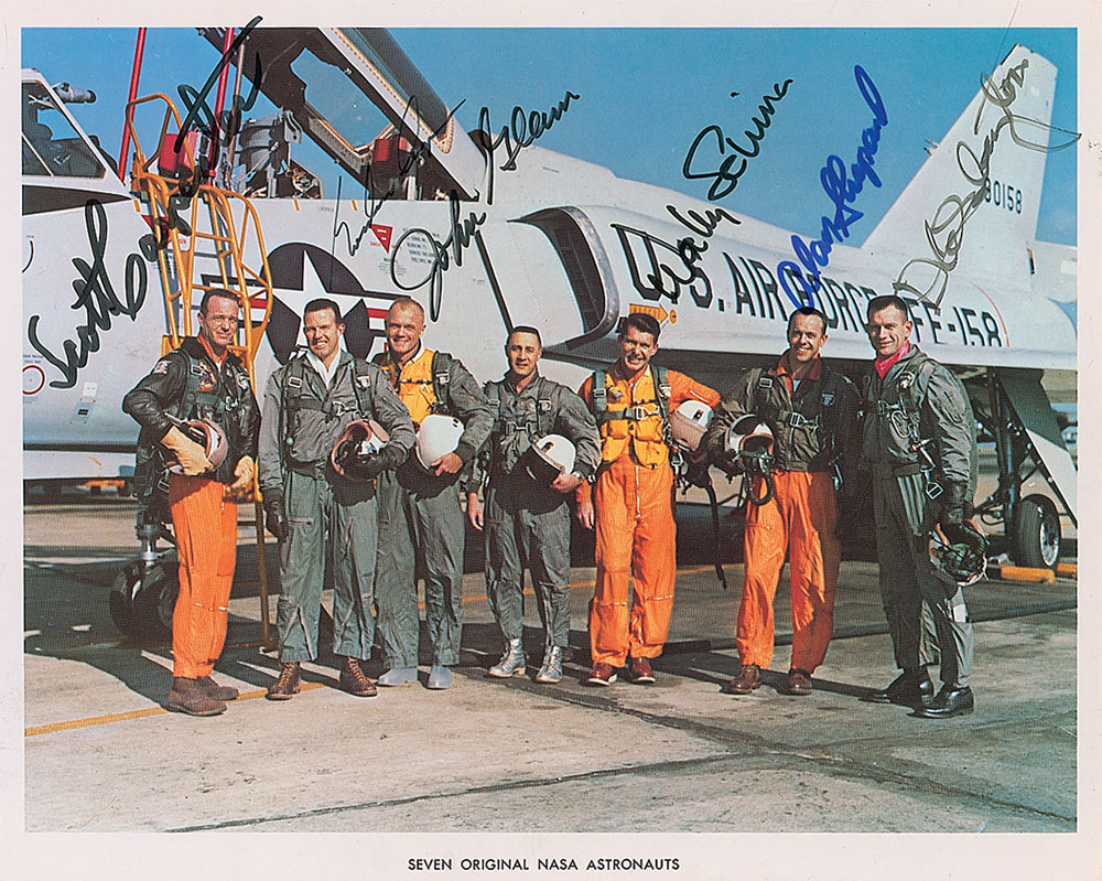 Lot #609 Mercury Astronauts