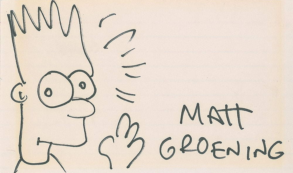 Lot #842 Matt Groening