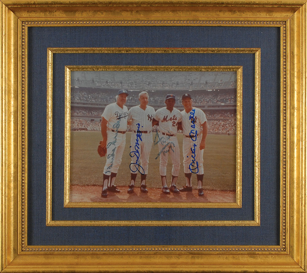 Lot #1563 Mantle, DiMaggio, Mays, and Snider