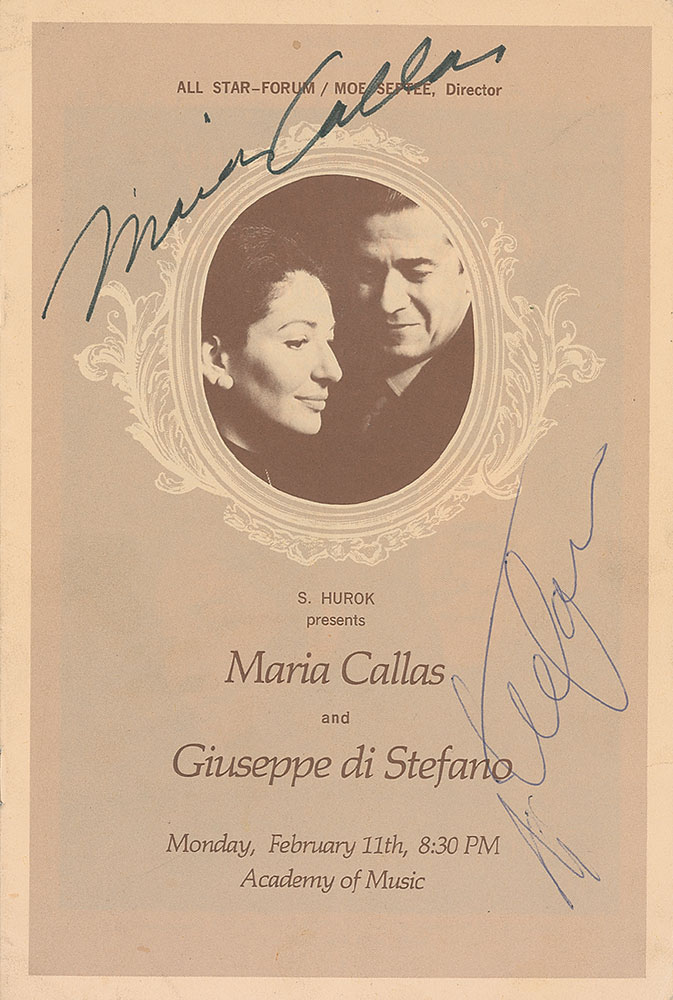 Lot #871 Maria Callas and Giuseppe di Stefano