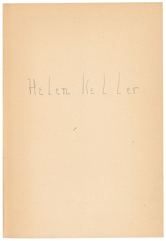Lot #165 Helen Keller