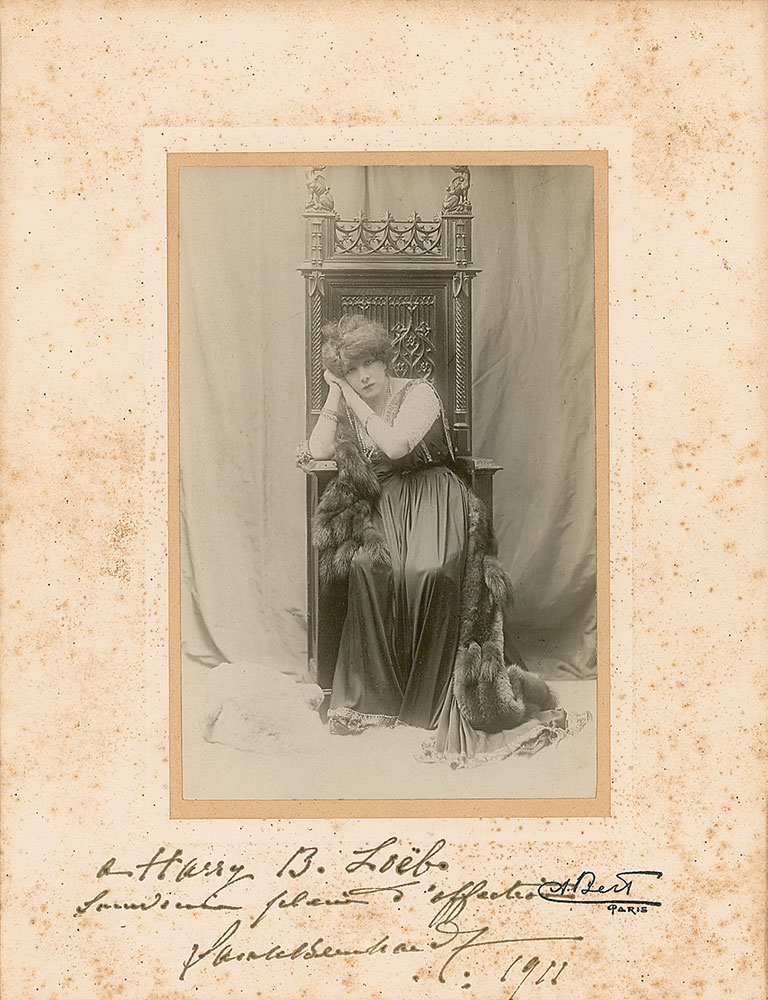 Lot #1605 Sarah Bernhardt