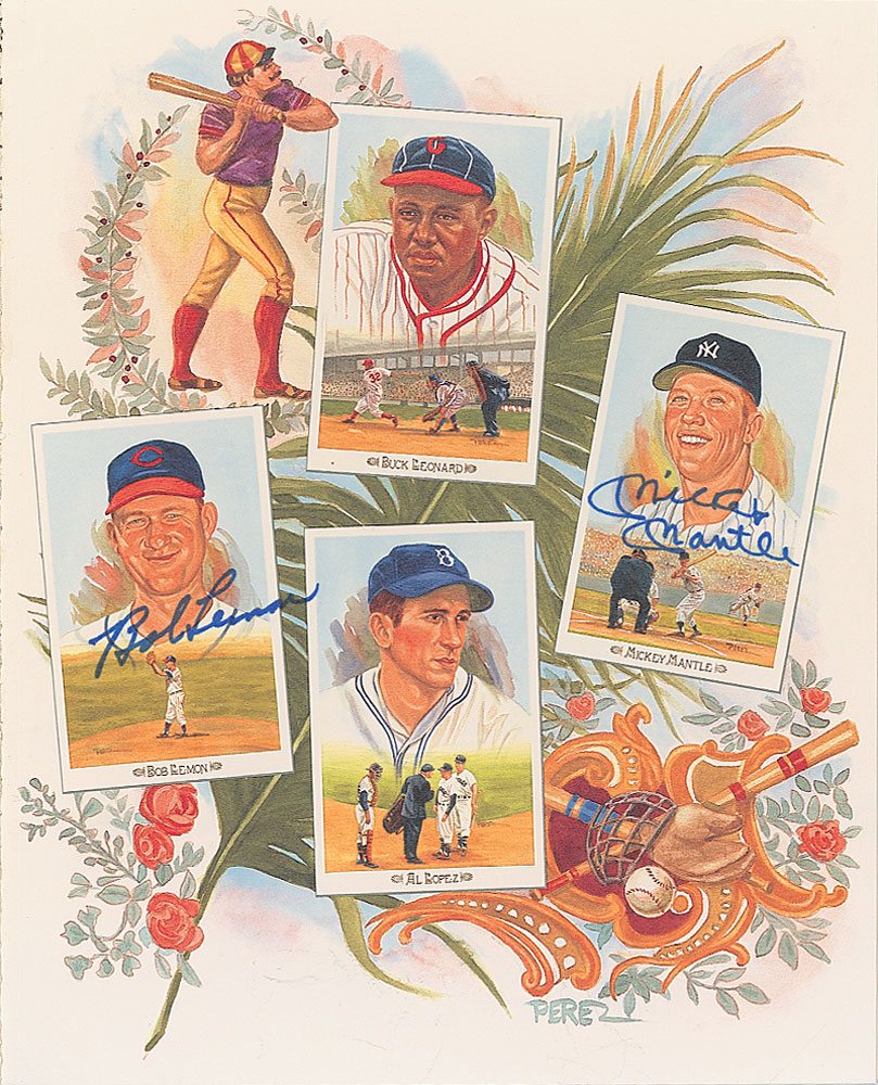 Lot #1498 Baseball Hall of Famers