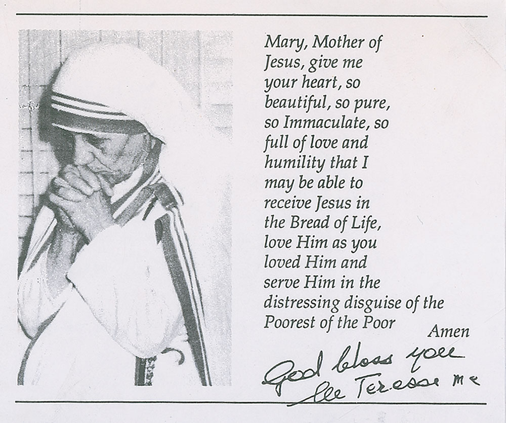 Lot #421 Mother Teresa