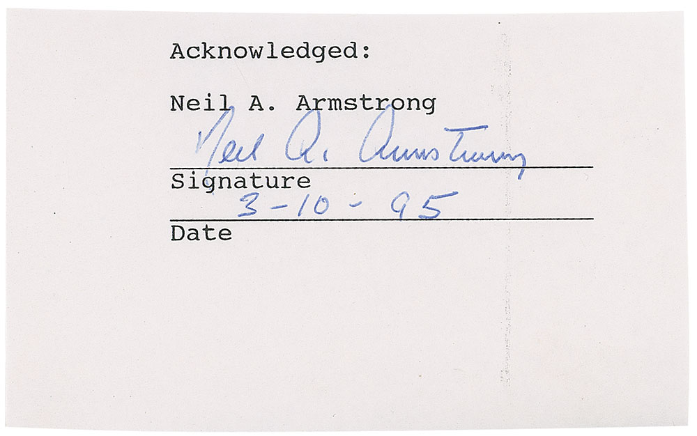 Lot #559 Neil Armstrong