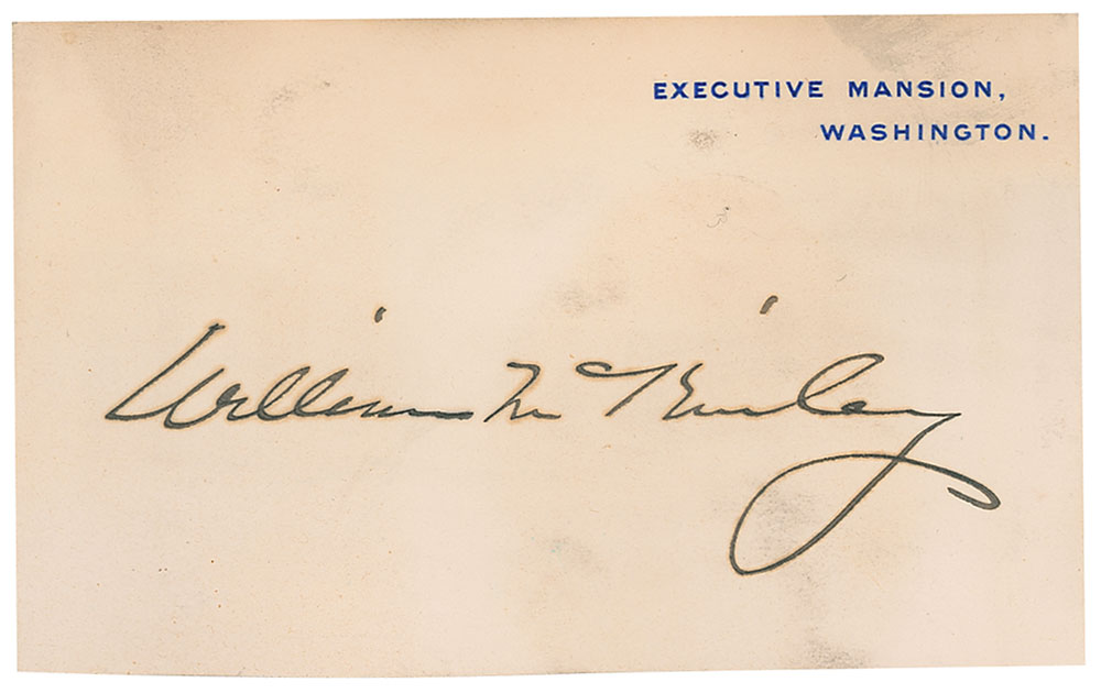 Lot #89 William McKinley and Cabinet