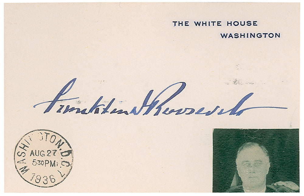 Lot #109 Franklin D. Roosevelt and Cabinet