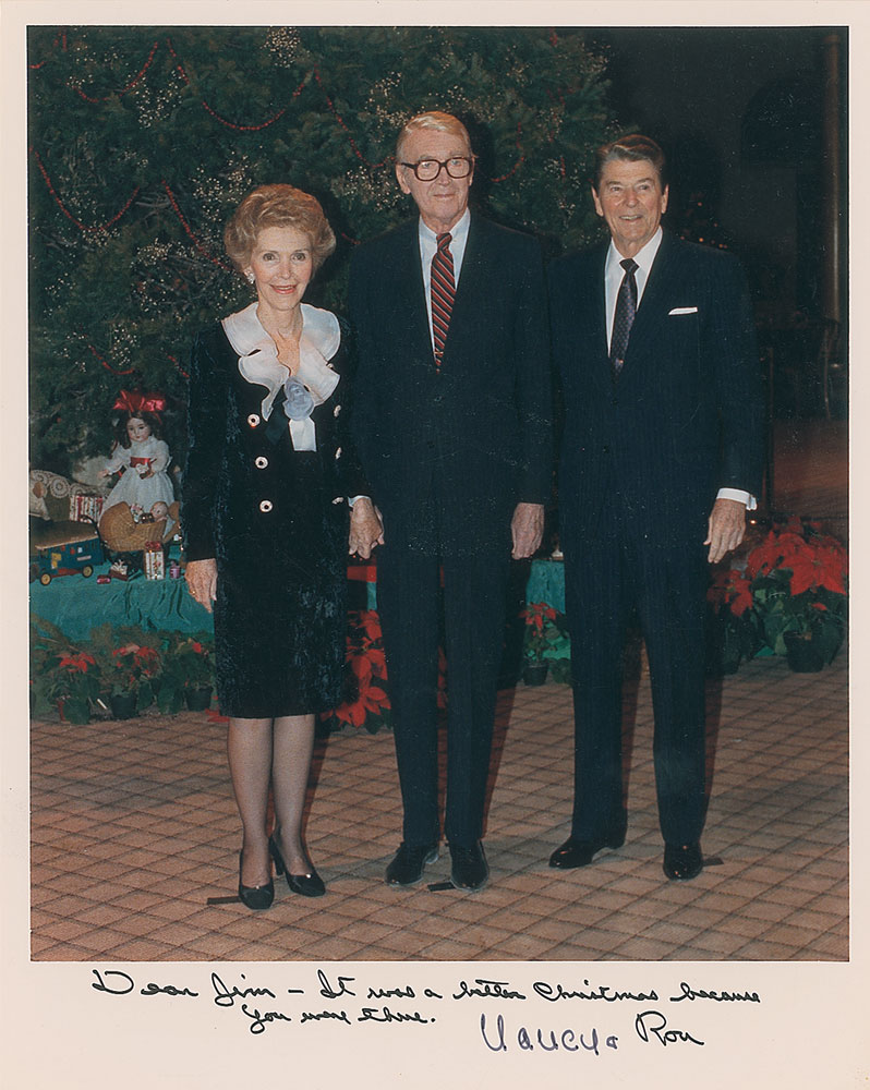 Lot #214 James Stewart: Ronald and Nancy Reagan