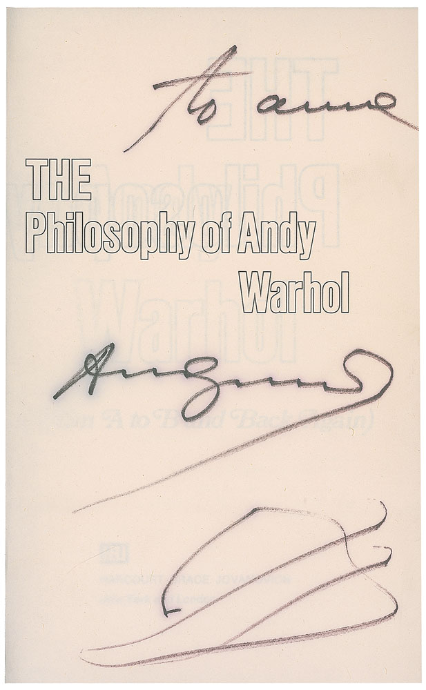 Lot #813 Andy Warhol
