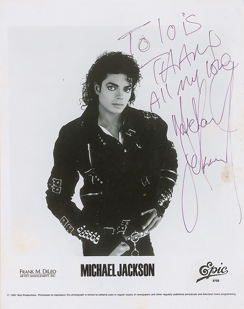 Lot #1038 Michael Jackson