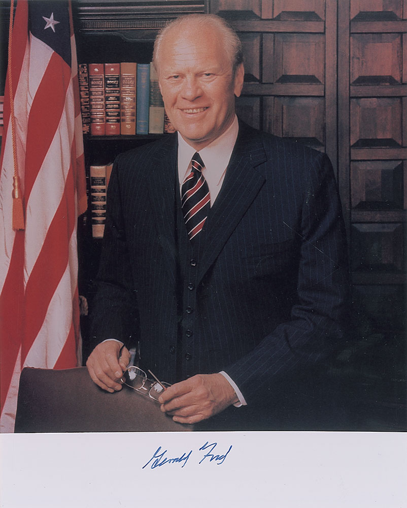 Lot #168 Gerald Ford and Jimmy Carter