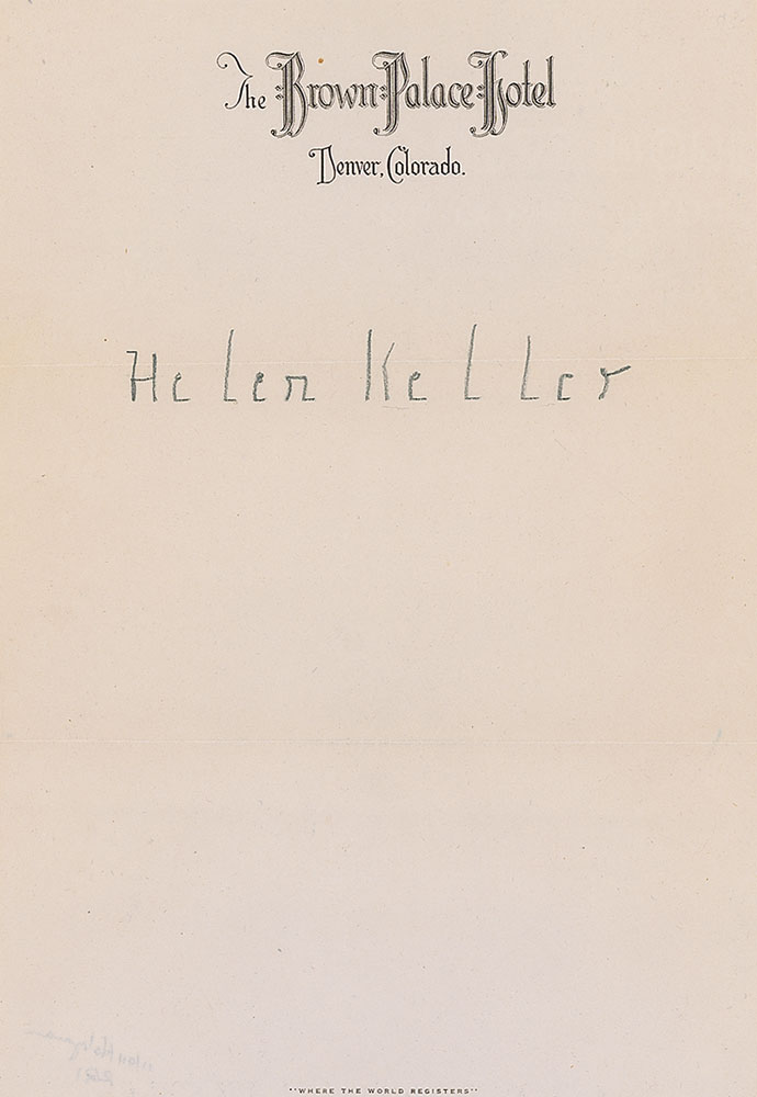 Lot #224 Helen Keller