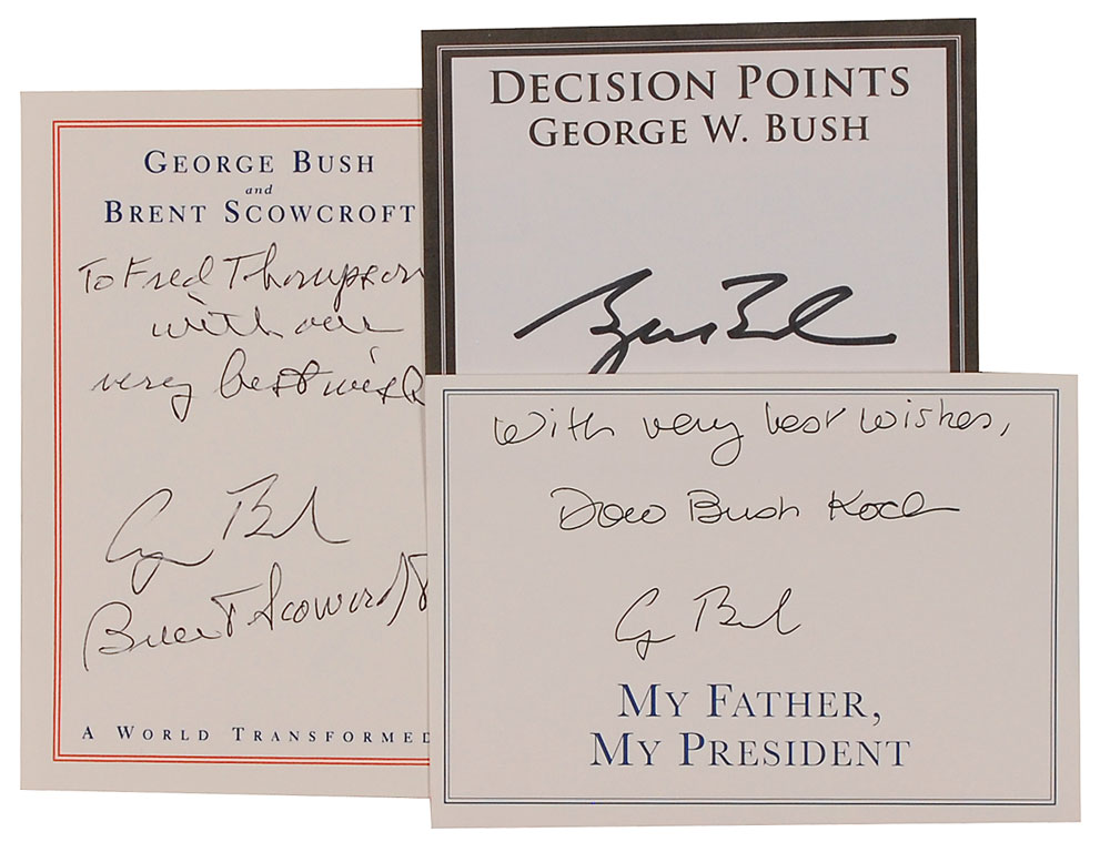 Lot #124 George and George W. Bush