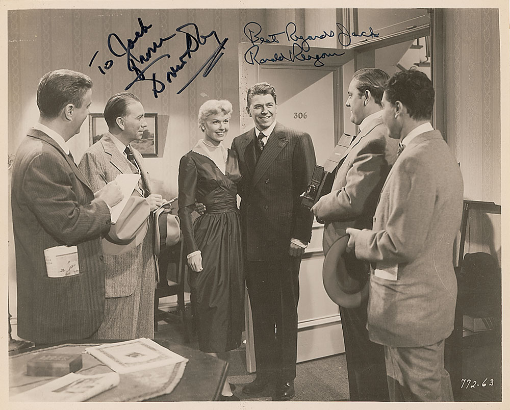 Lot #149 Ronald Reagan and Doris Day