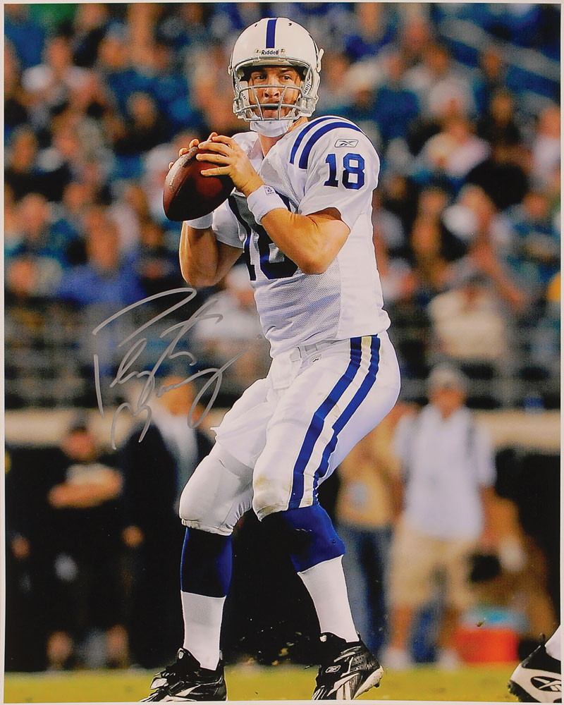 Sold at Auction: Peyton Manning Autographed Football PSA/DNA