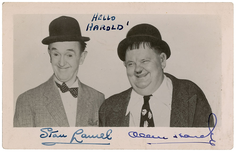 Lot #1100 Laurel and Hardy