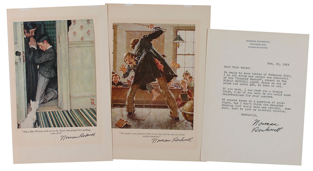 Lot #662 Norman Rockwell