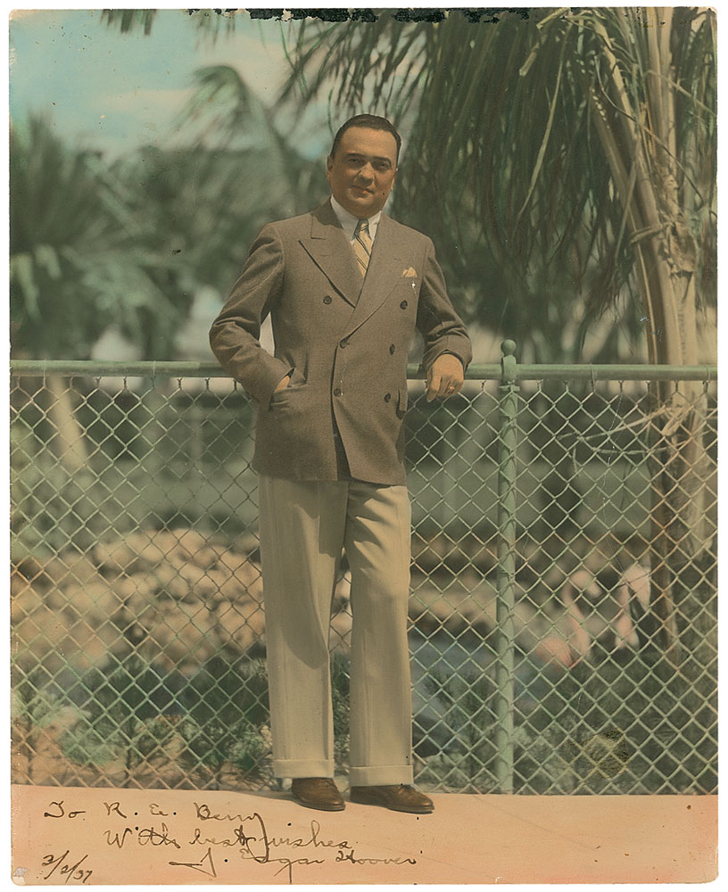 Lot #219 J. Edgar Hoover
