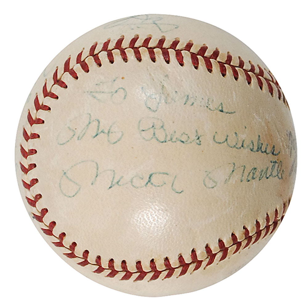 Lot #1541 Mickey Mantle and Celebrities