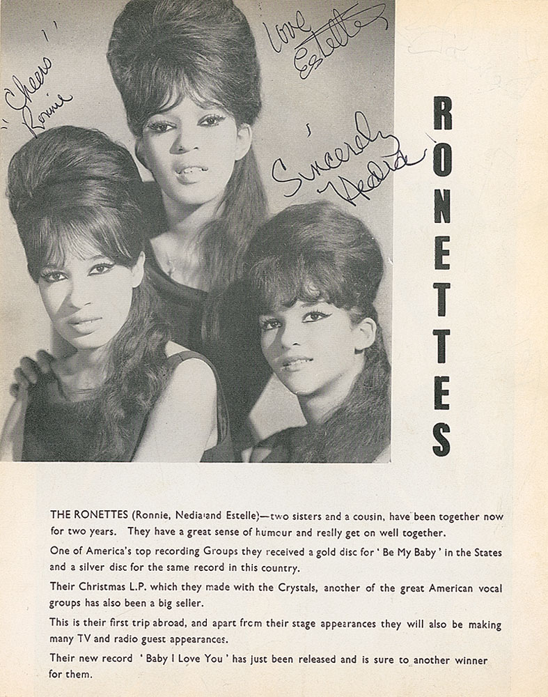 Lot #1036 The Ronettes