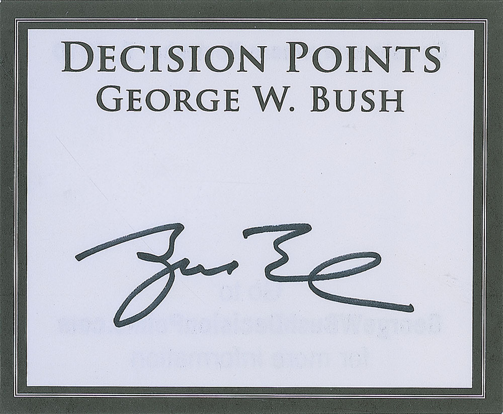 Lot #126 George W. Bush