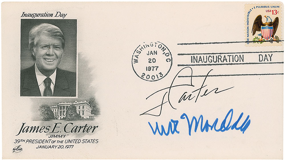 Lot #128 Jimmy Carter and Walter Mondale