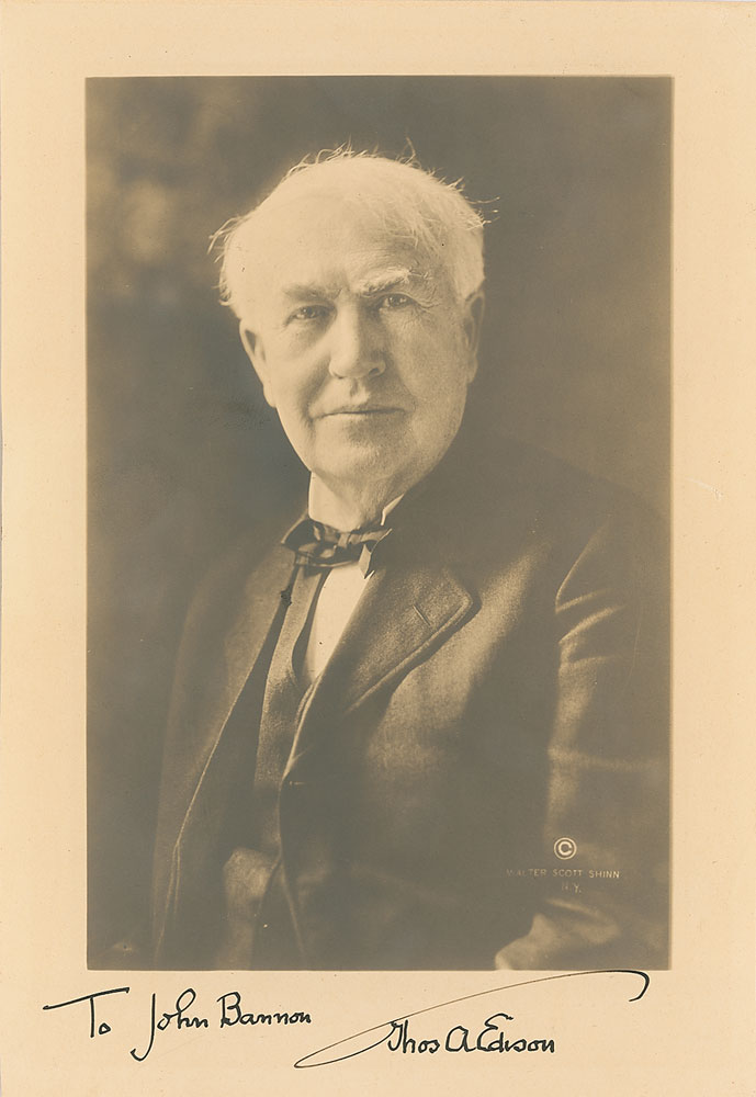Lot #196 Thomas Edison