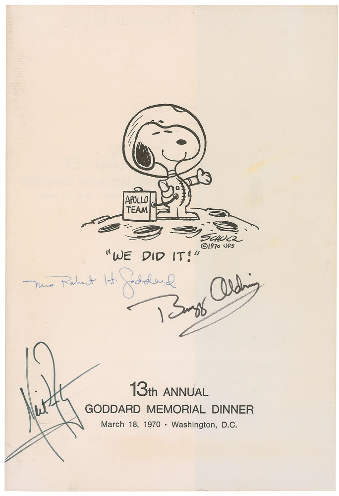Lot #446 Neil Armstrong and Buzz Aldrin