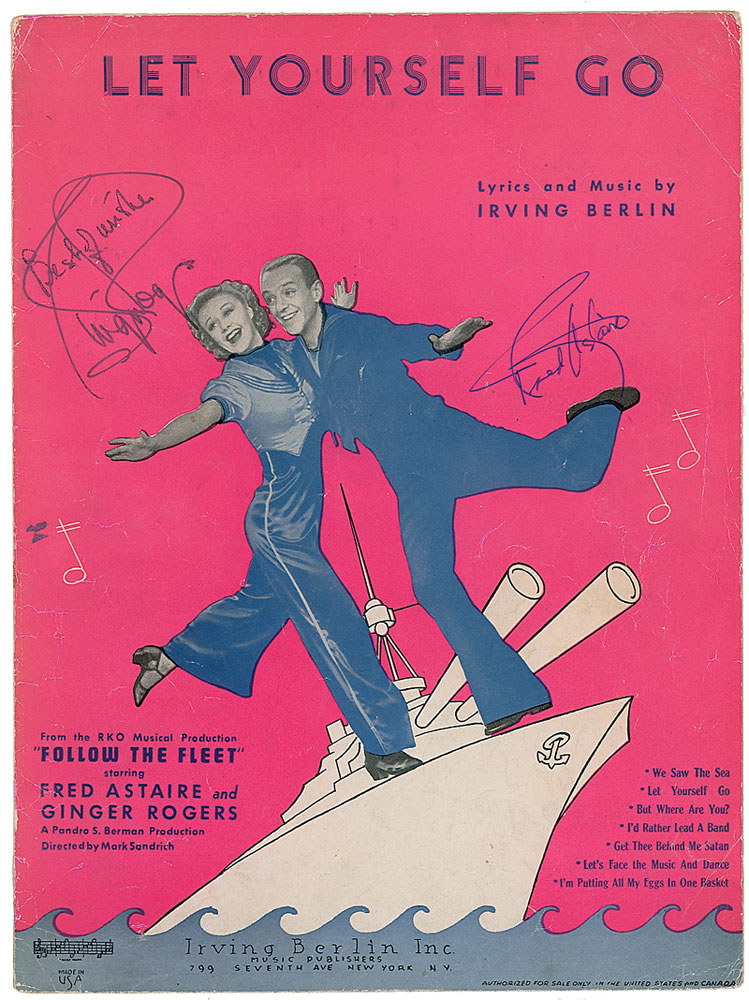 Lot #1058 Fred Astaire and Ginger Rogers