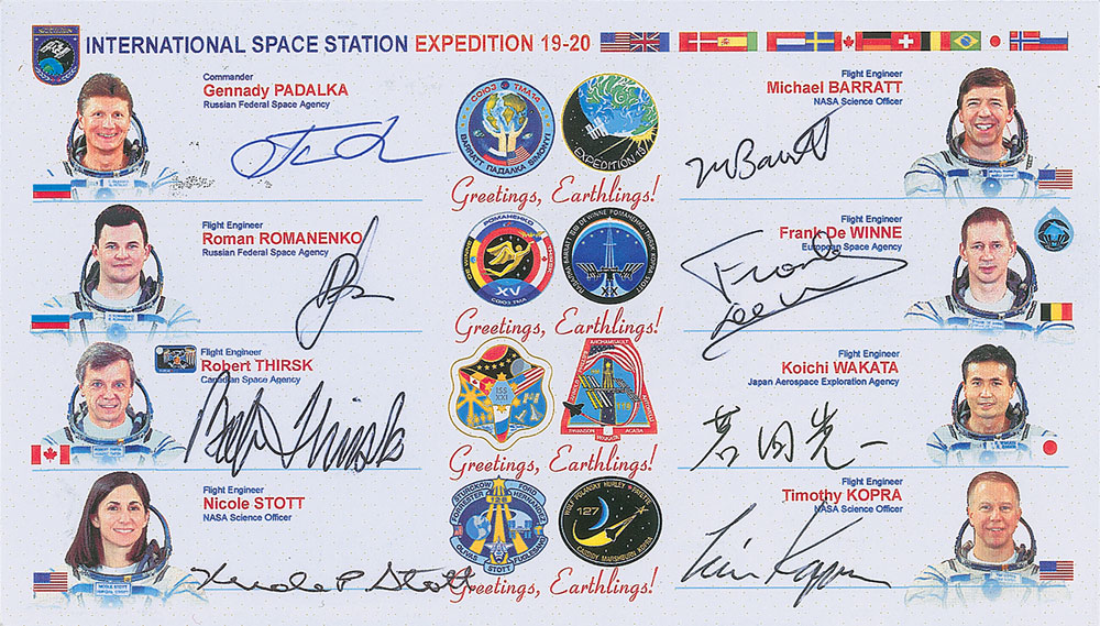Lot #893 ISS Expedition 19 and 20