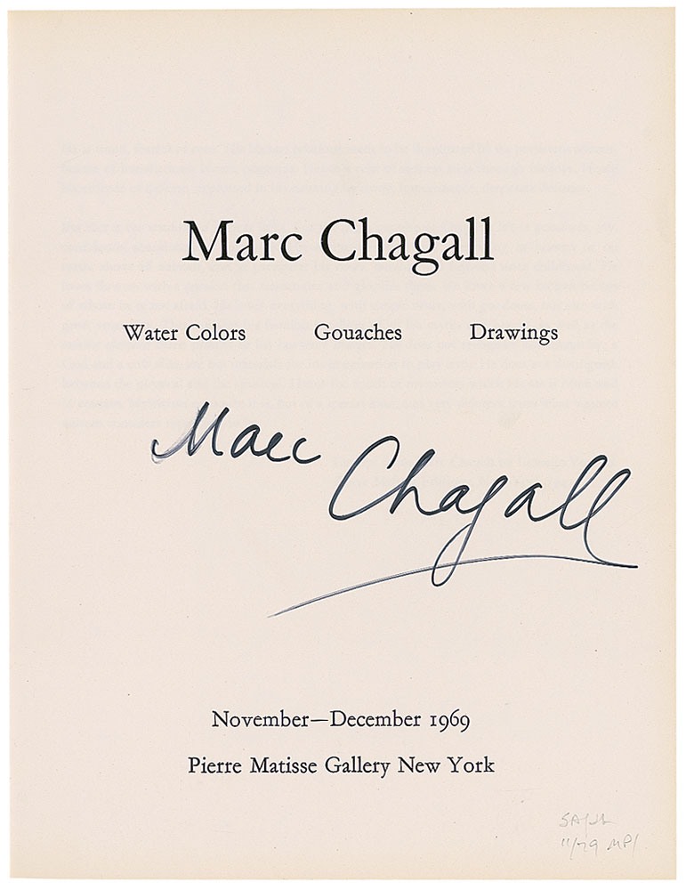 Lot #559 Marc Chagall