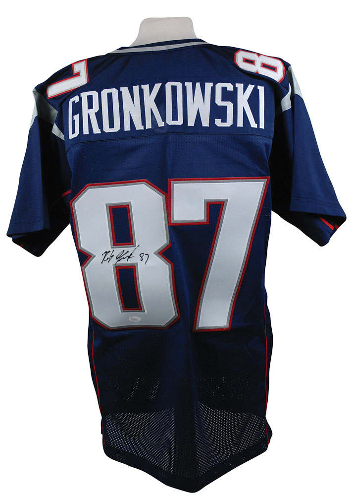 Lot Detail - Rob Gronkowski Signed New England Patriots Jersey