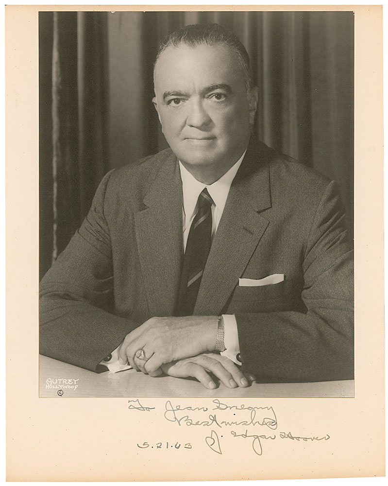 Lot #221 J. Edgar Hoover