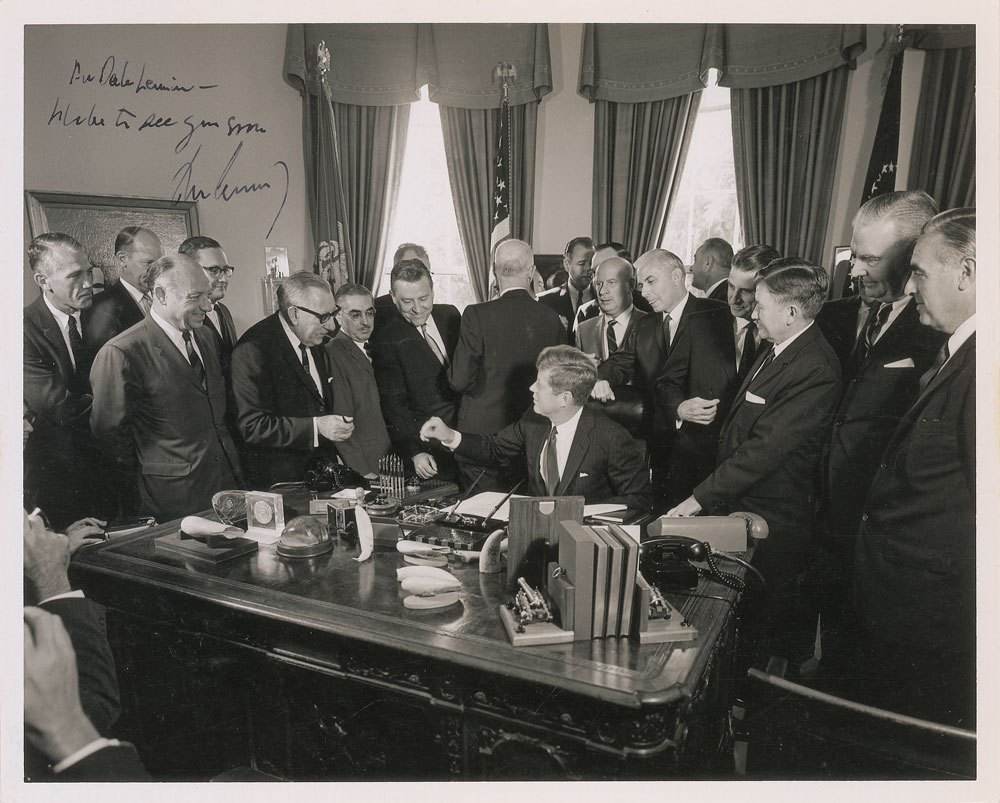 Lot #4 John F. Kennedy 1963 Signed Photograph
