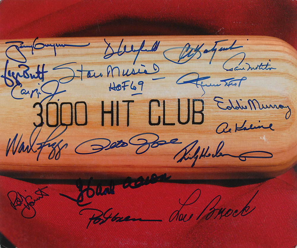 Lot #1358 Baseball: 3000 Hit Club