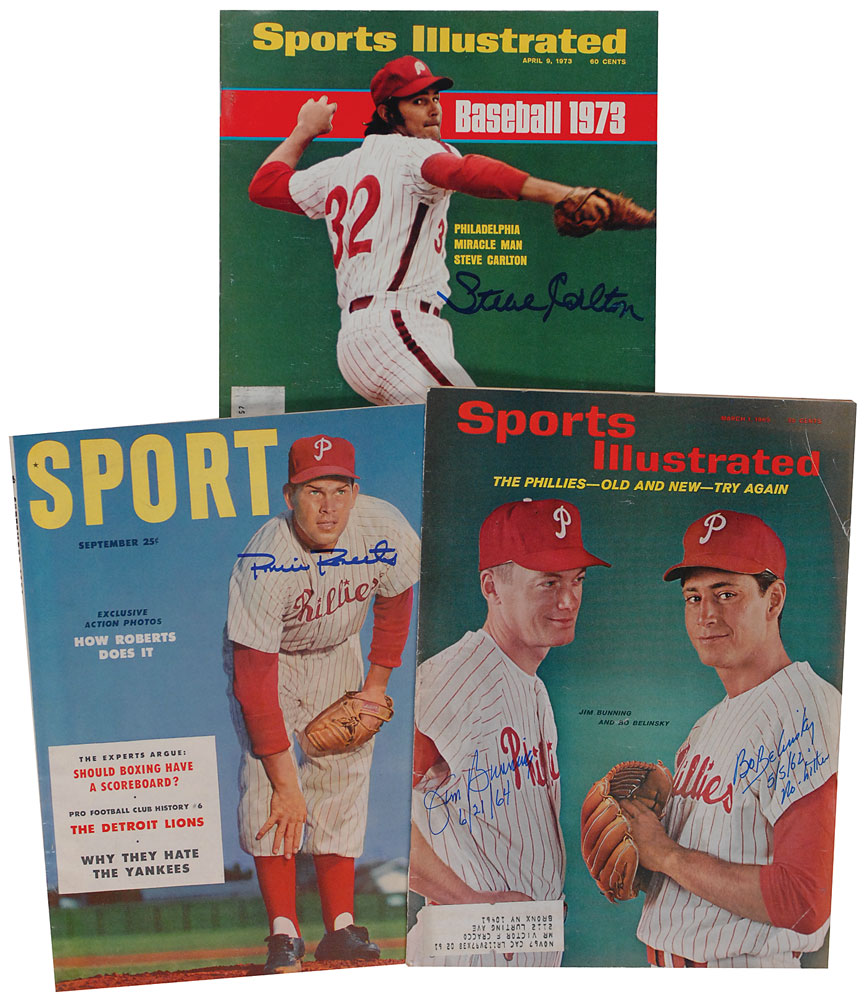 Steve Carlton Signed Sports Illustrated - April 9 1973