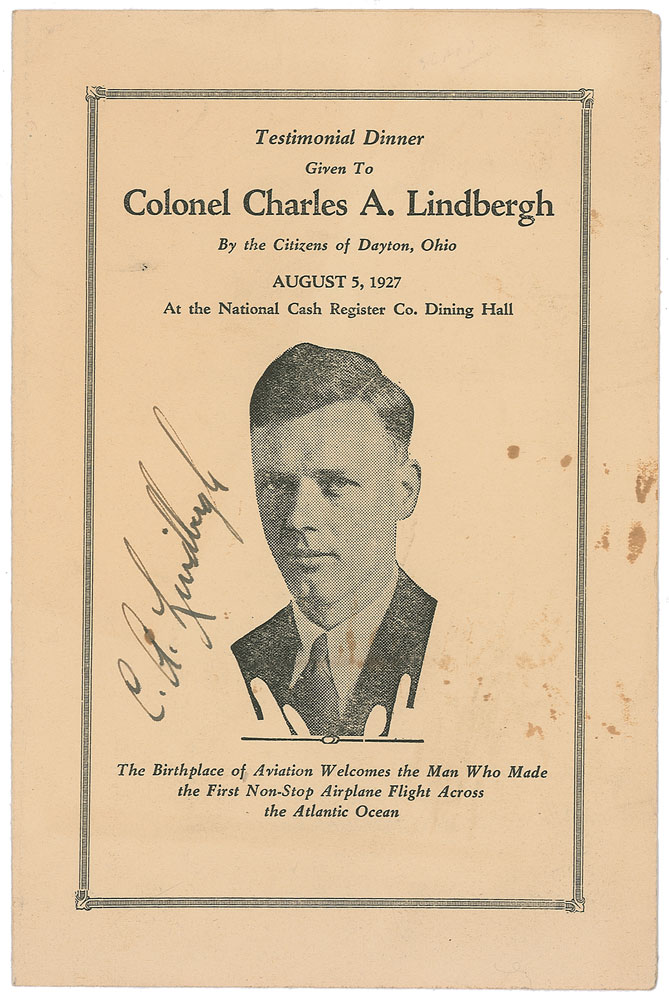 Lot #7 Charles Lindbergh