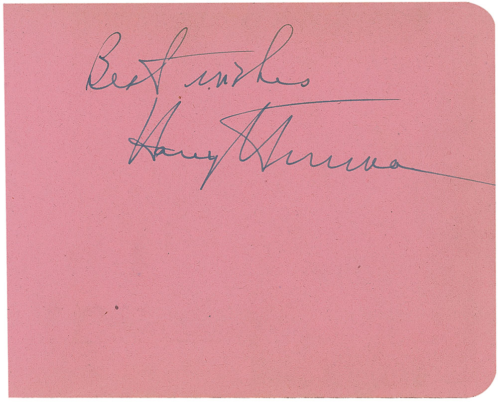 Lot #107 Harry and Bess Truman