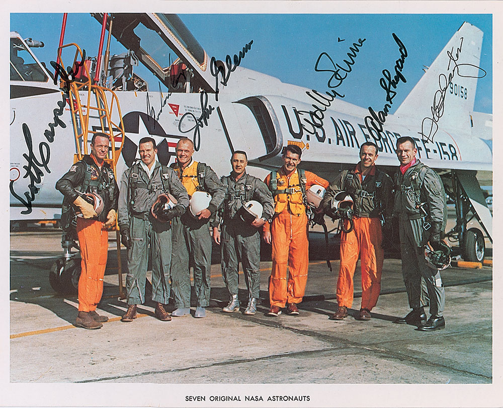 Lot #433 Mercury Astronauts