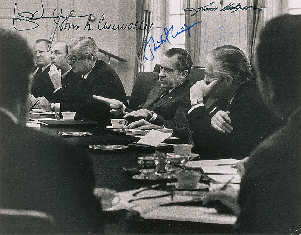 Lot #87 Richard Nixon and Cabinet