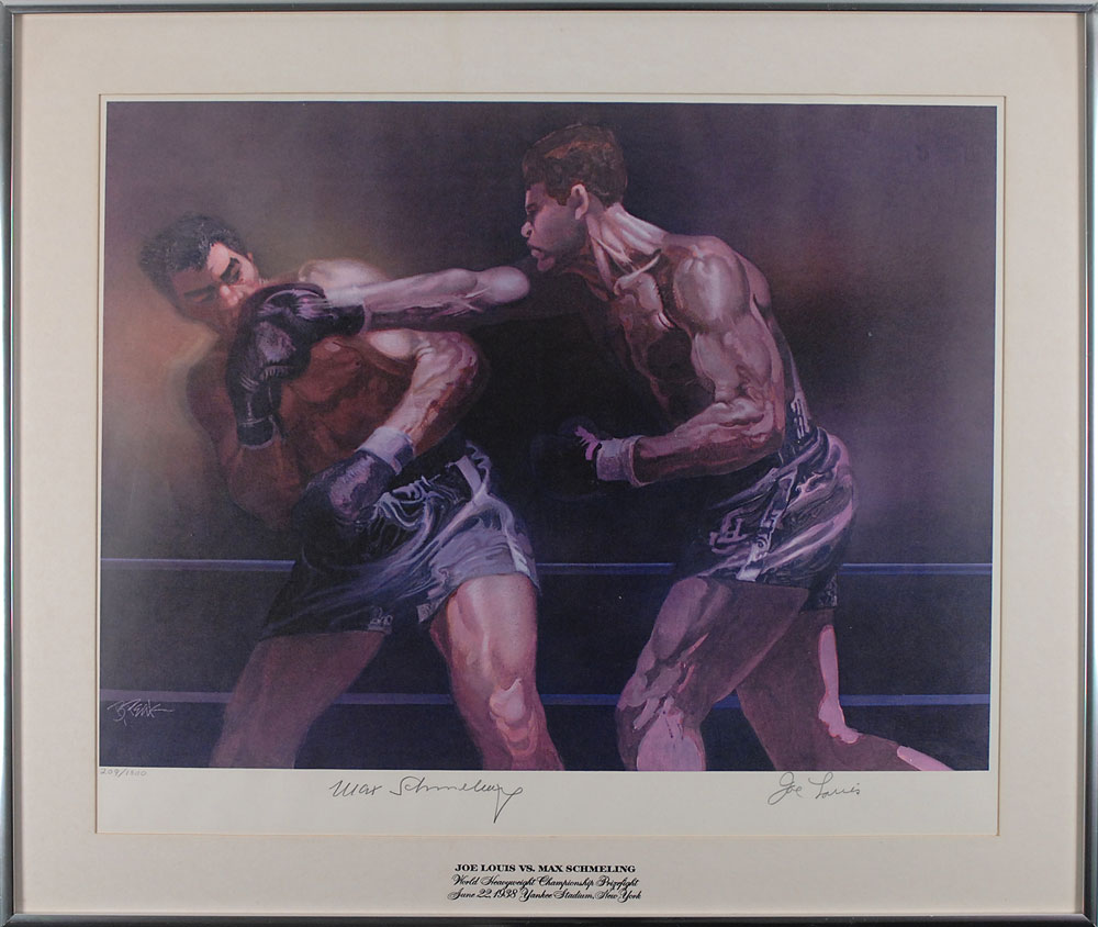 Lot #1325 Joe Louis and Max Schmeling