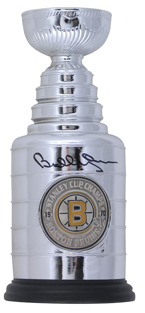 Bobby Orr Signed Bruins Stanley Cup Mini Replica (Great North Road COA)