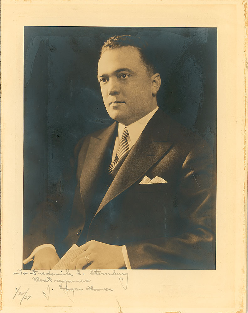 Lot #2162 J. Edgar Hoover