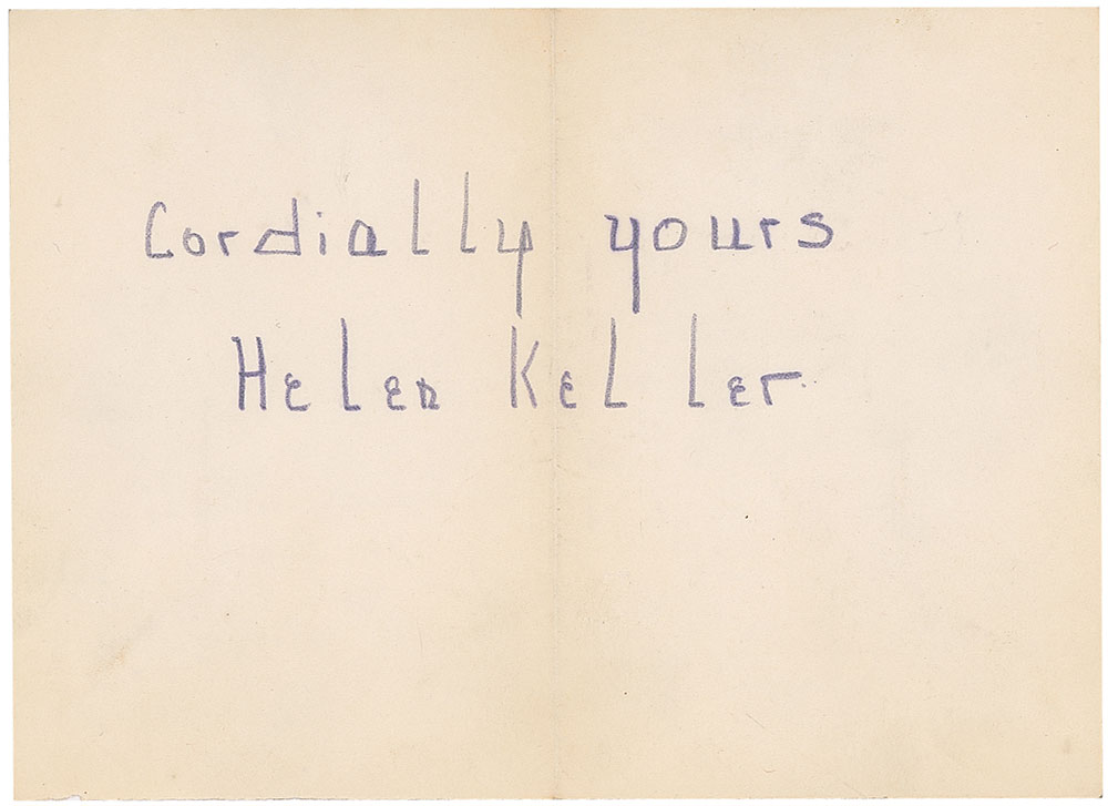 Lot #229 Helen Keller