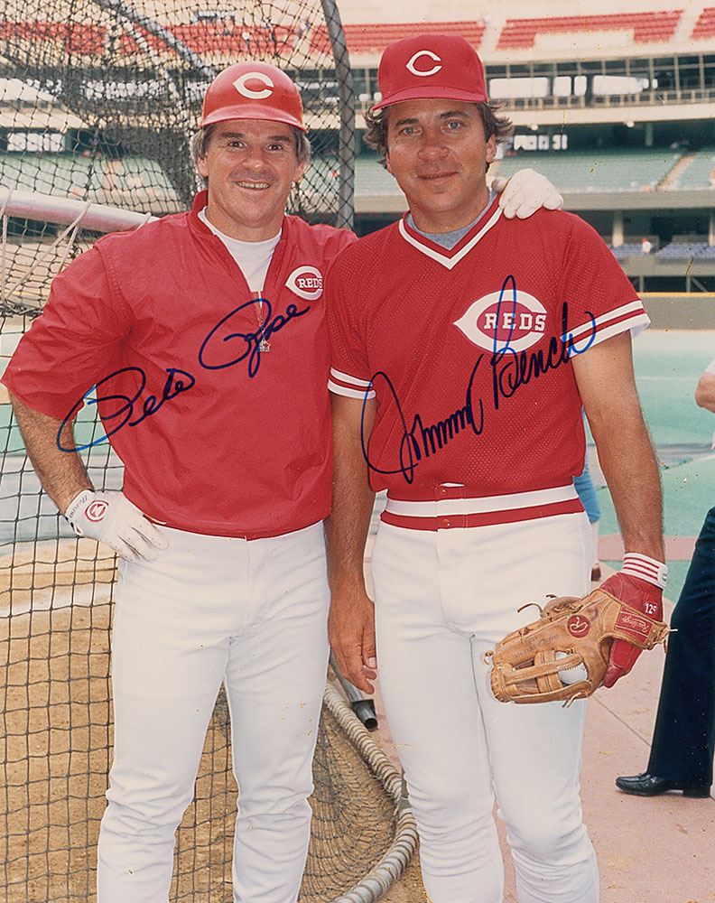 Lot #1762 Pete Rose and Johnny Bench