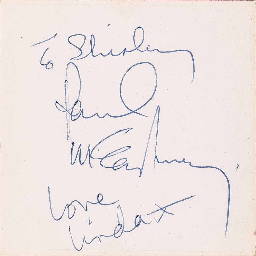 Lot #763 Beatles: Paul and Linda McCartney