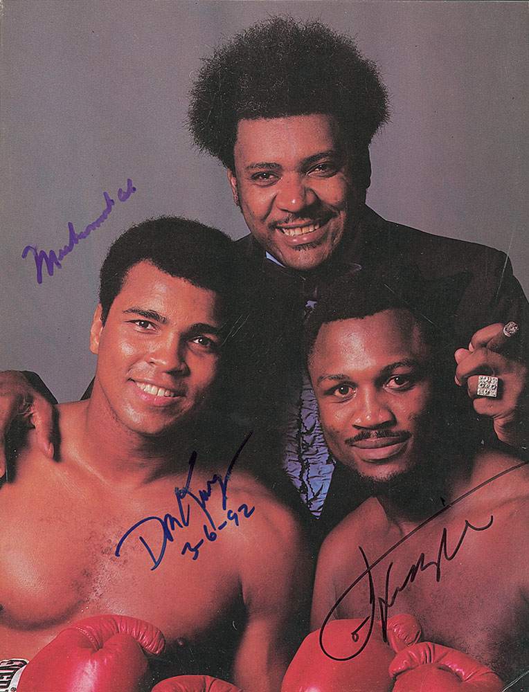 Lot #1416 Muhammad Ali, Joe Frazier, and Don King