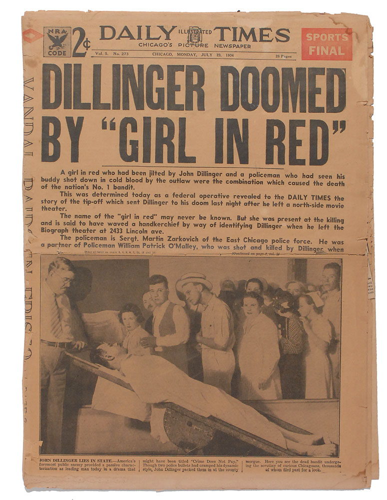 Lot #2113 John Dillinger